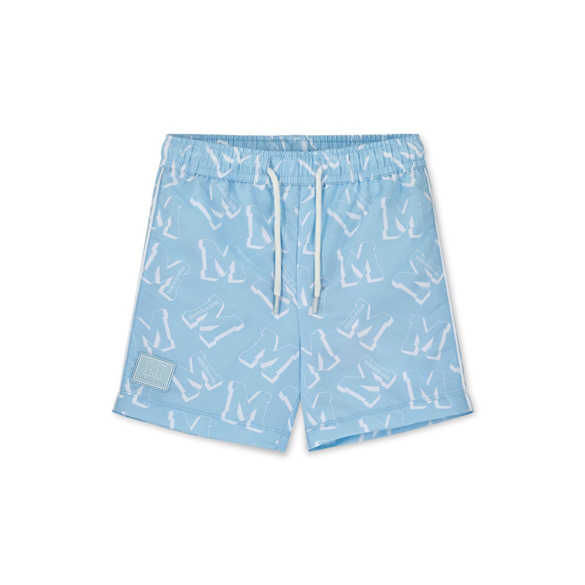 Picture of Mitch & Son Osmar Blue Printed Swim Shorts