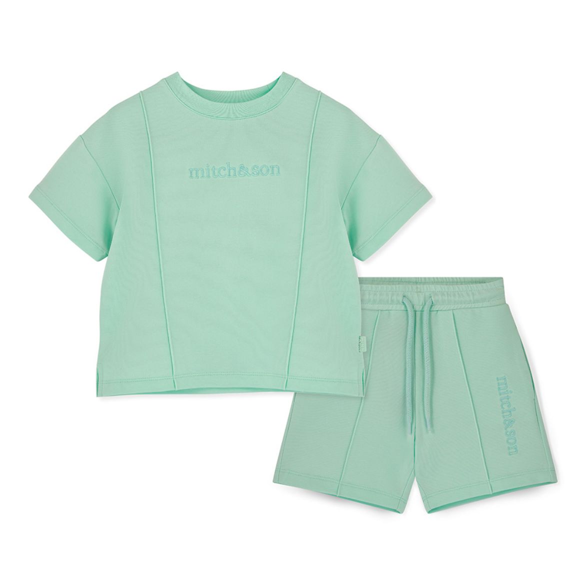 Picture of Mitch & Son Orlando Mint Sweat Short Set
