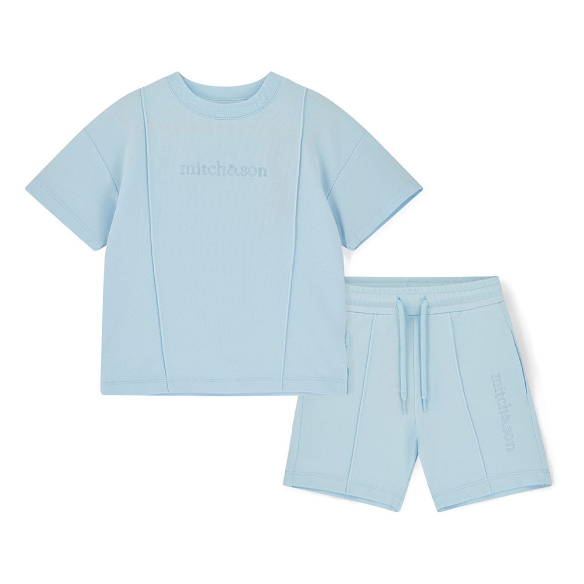 Picture of Mitch & Son Orlando Blue Sweat Short Set