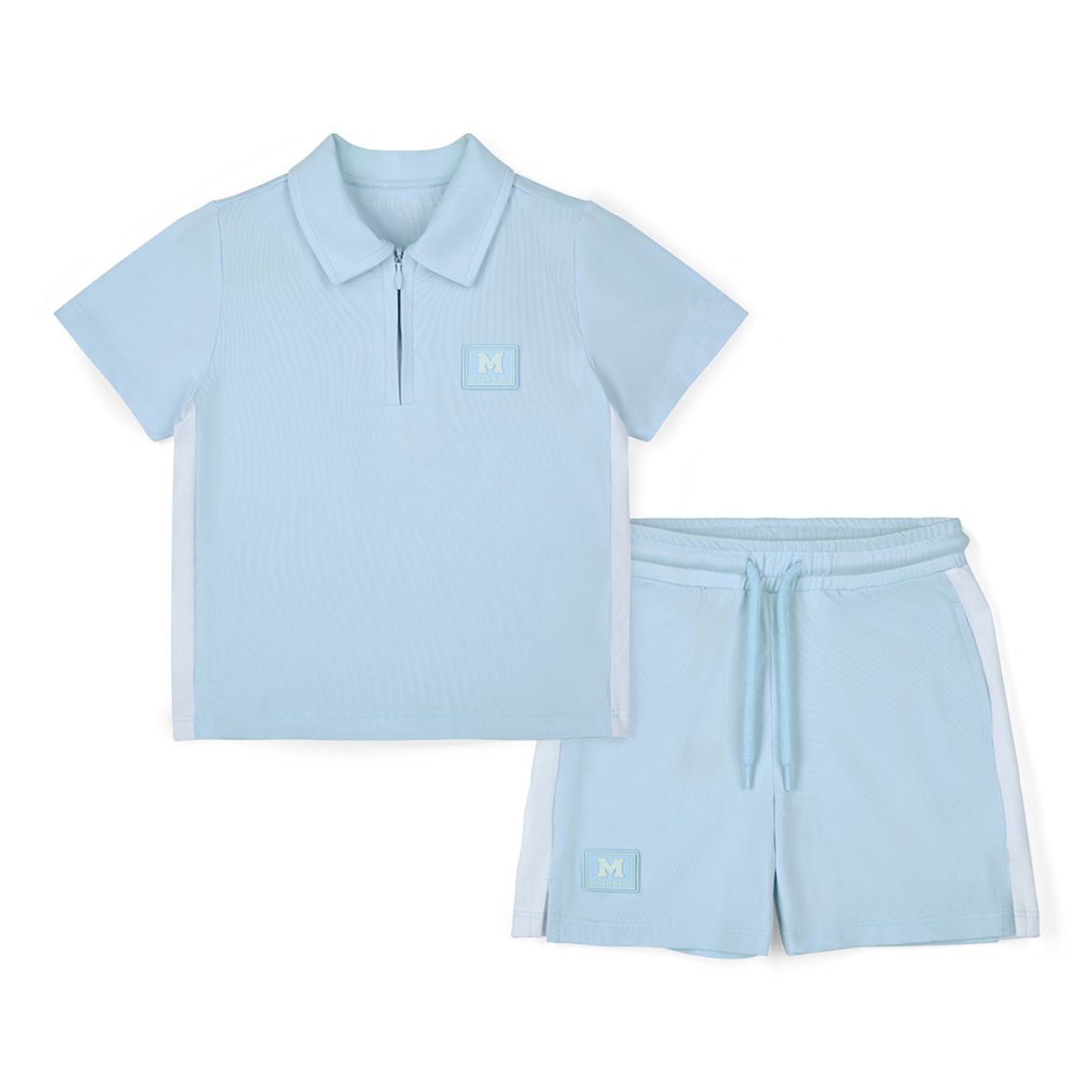 Picture of Mitch & Son Osiris Blue Polo Short Set