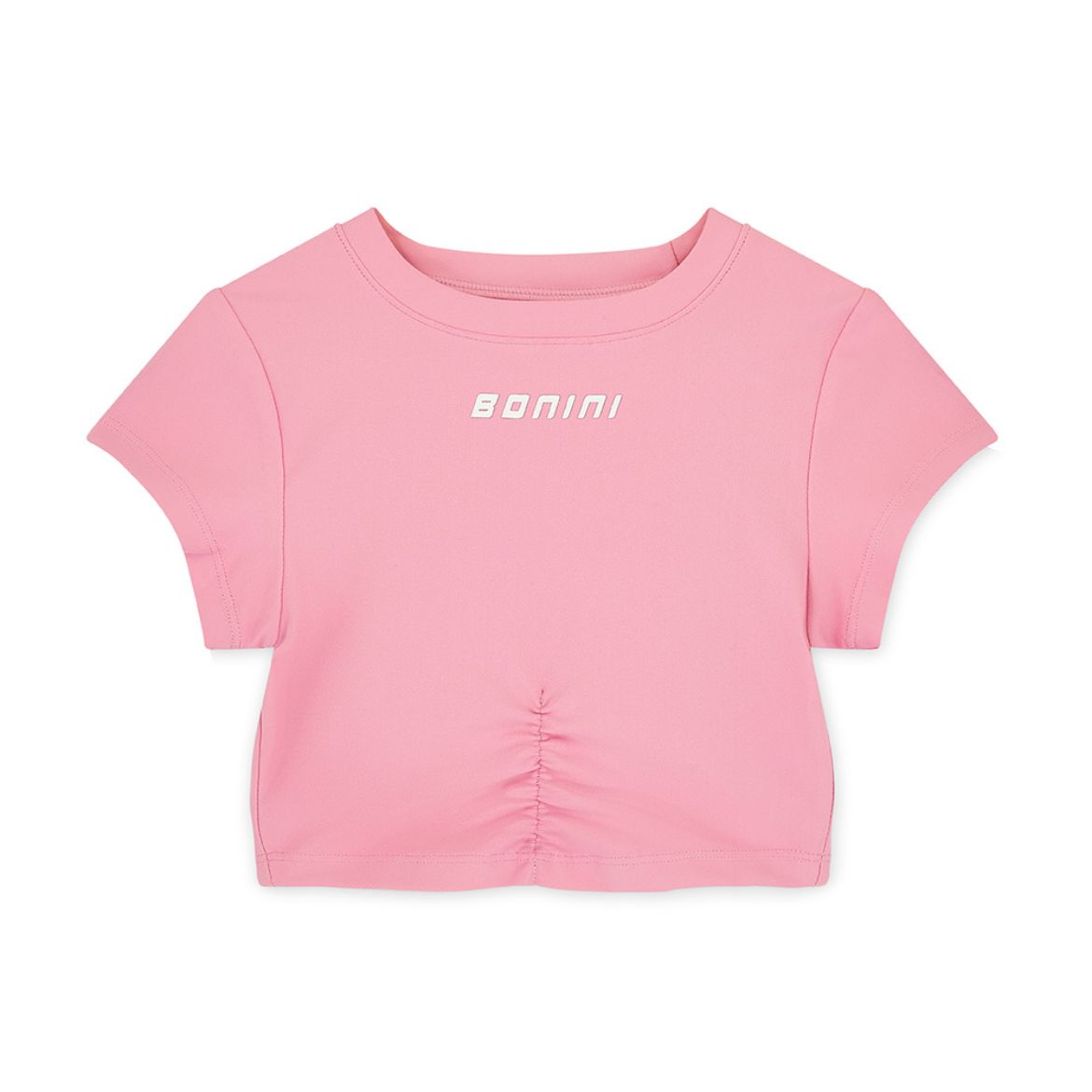 Picture of Bonini Pink Short Sleeve Crop Top