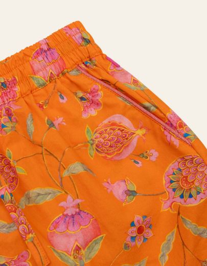 Picture of Oilily Orange Printed Beso Shirt & Pomme Short Set