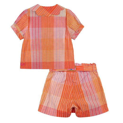 Picture of Oilily Bia Checked Shirt & Pavani Short Set