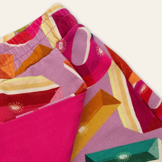 Picture of Oilily Girls Horis Printed Jumper & Palace Short Set