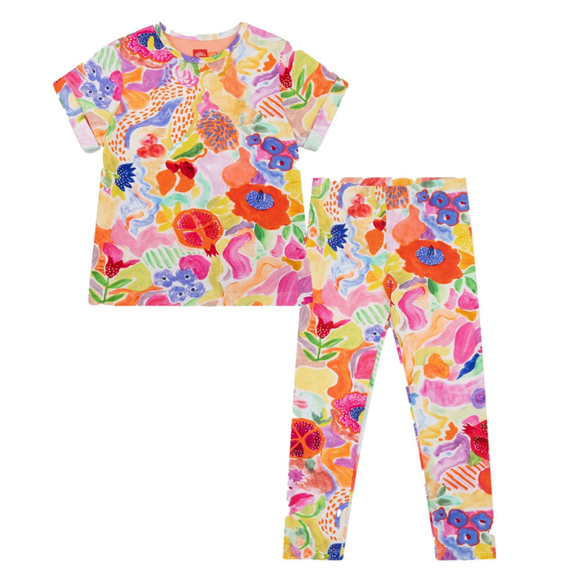 Picture of Oilily Tucky Printed Top & Peppy Leggings Set
