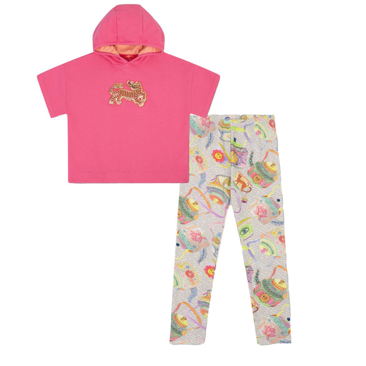 Picture of Oilily Horis Pink Jumper & Peppy Leggings Set