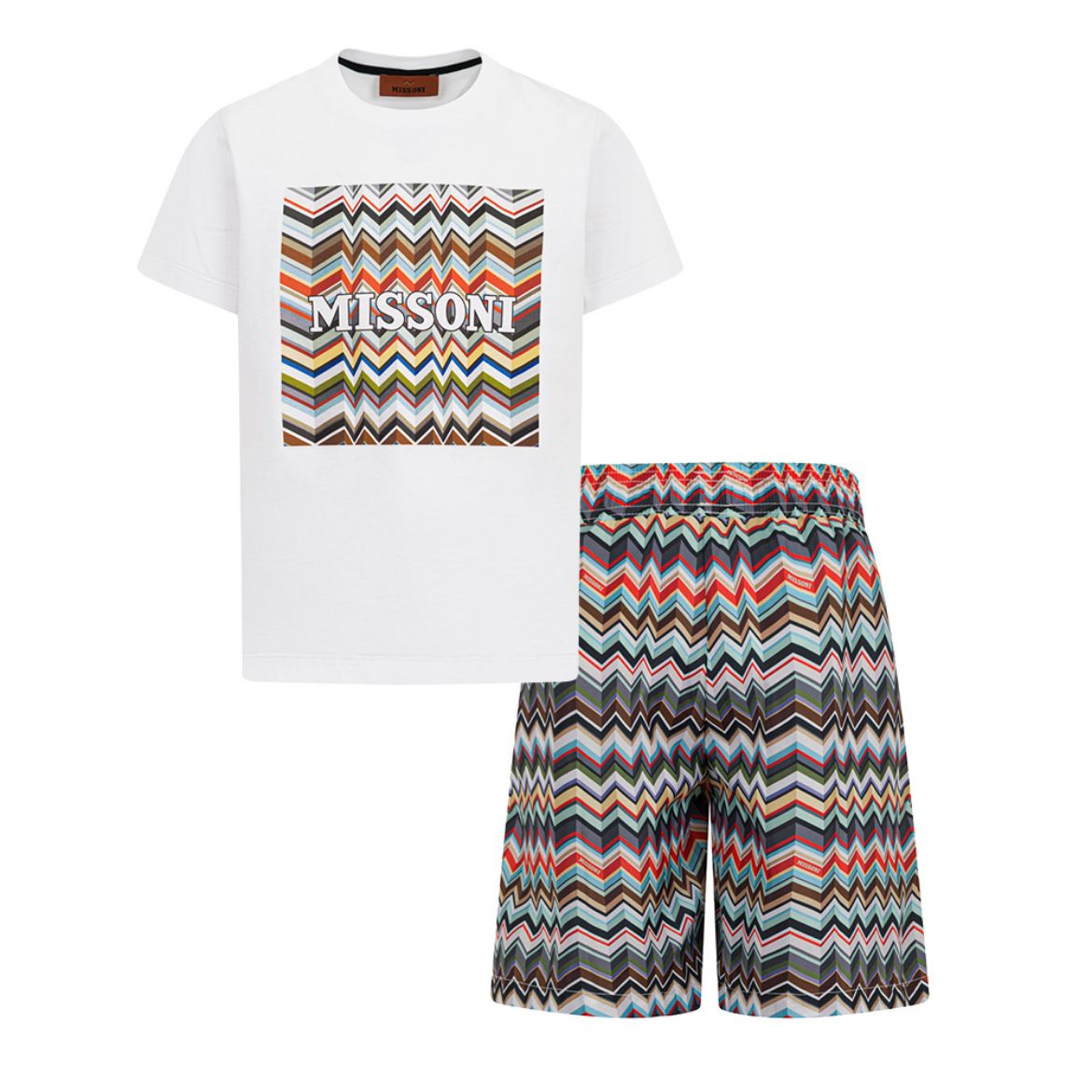 Picture of Missoni Boys T-Shirt & Multi-Coloured Swim Shorts