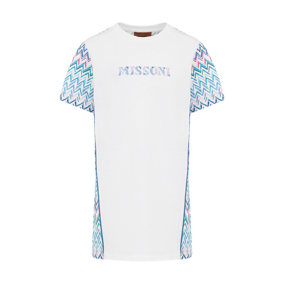 Picture of Missoni Girls Blue Printed Dress