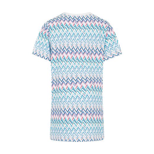 Picture of Missoni Girls Blue Printed Dress