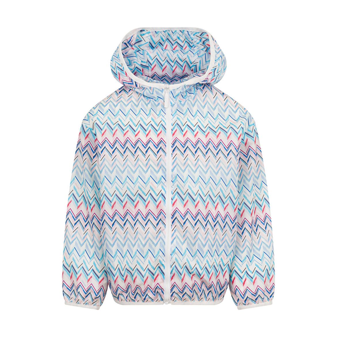 Picture of Missoni Girls Blue Printed Jacket