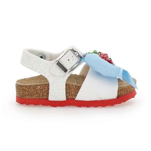 Picture of Monnalisa White & Red Strawberry Sandals