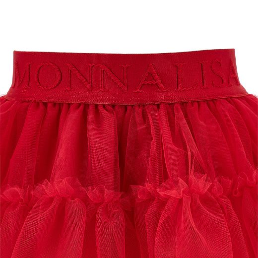 Picture of Monnalisa Strawberry Jumper & Red Tulle Skirt Set