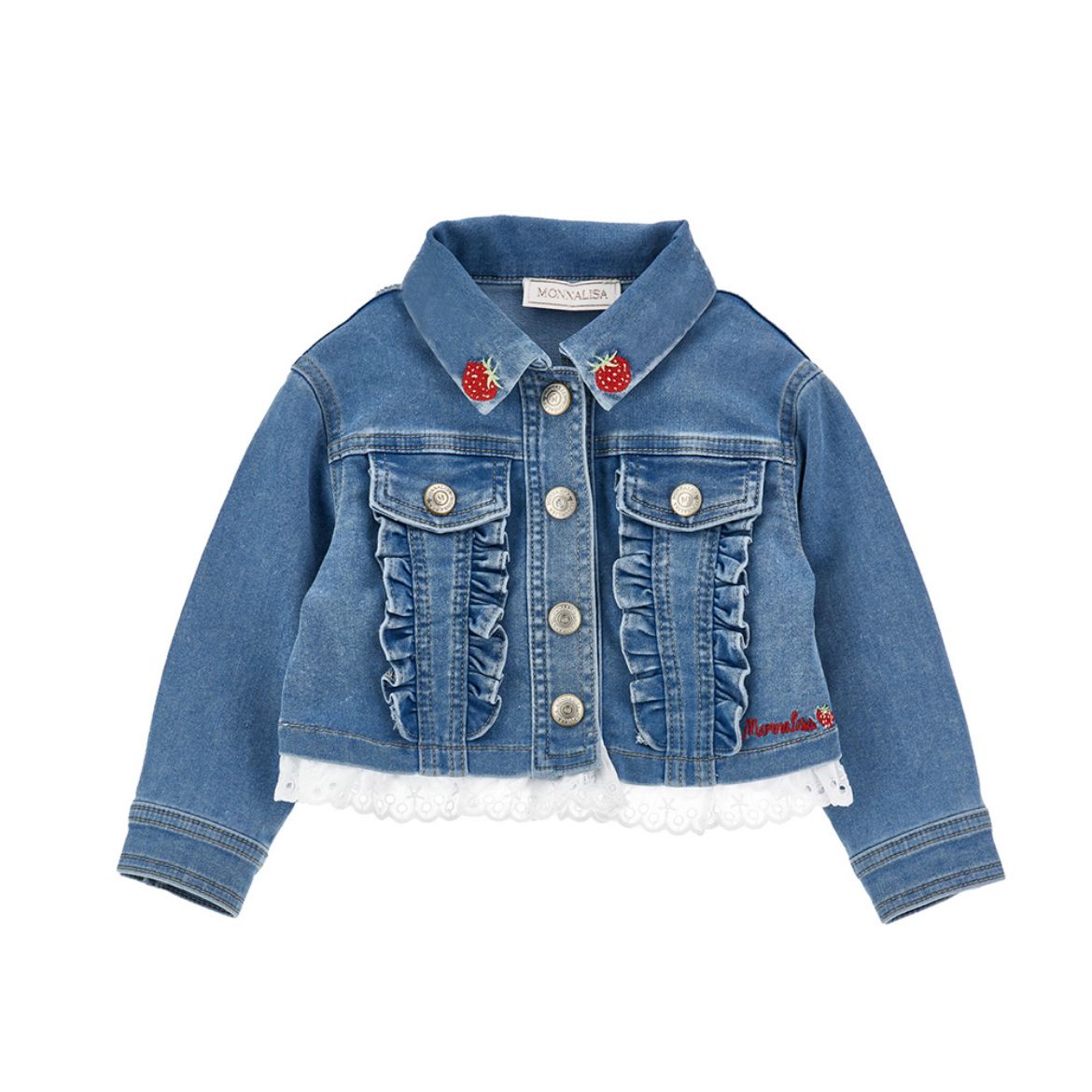 Picture of Monnalisa Strawberry Denim Jacket