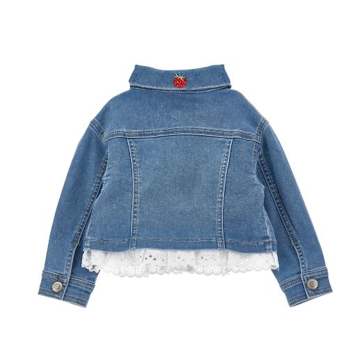 Picture of Monnalisa Strawberry Denim Jacket