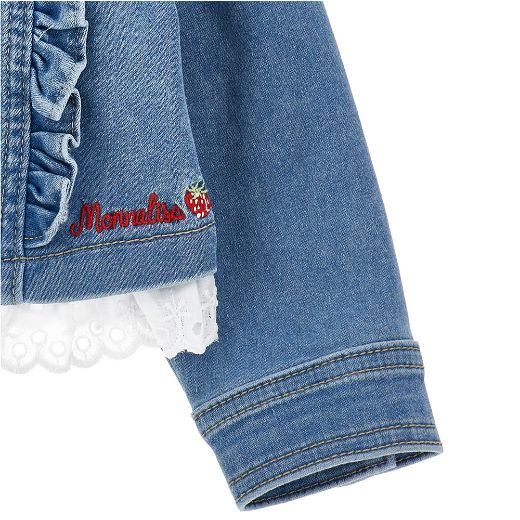 Picture of Monnalisa Strawberry Denim Jacket