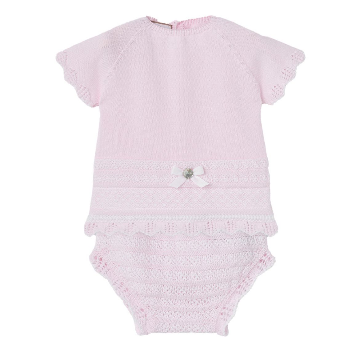 Picture of Paz Rodriguez Pink Knitted Knicker Set