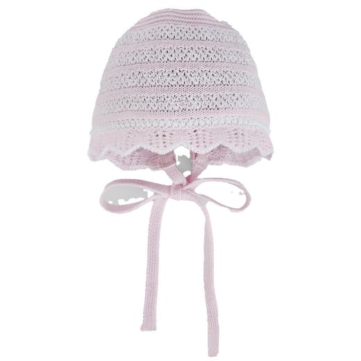 Picture of Paz Rodriguez Pink Knitted Bonnet