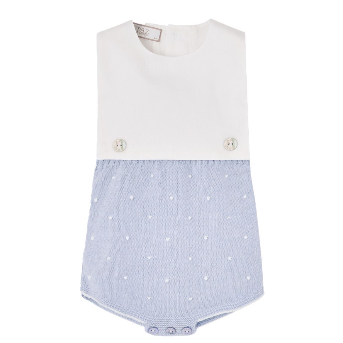 Picture of Paz Rodriguez Blue Knitted Romper