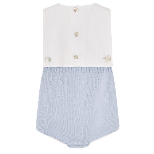 Picture of Paz Rodriguez Blue Knitted Romper