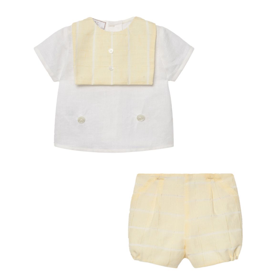 Picture of Paz Rodriguez Yellow Top & Short Set