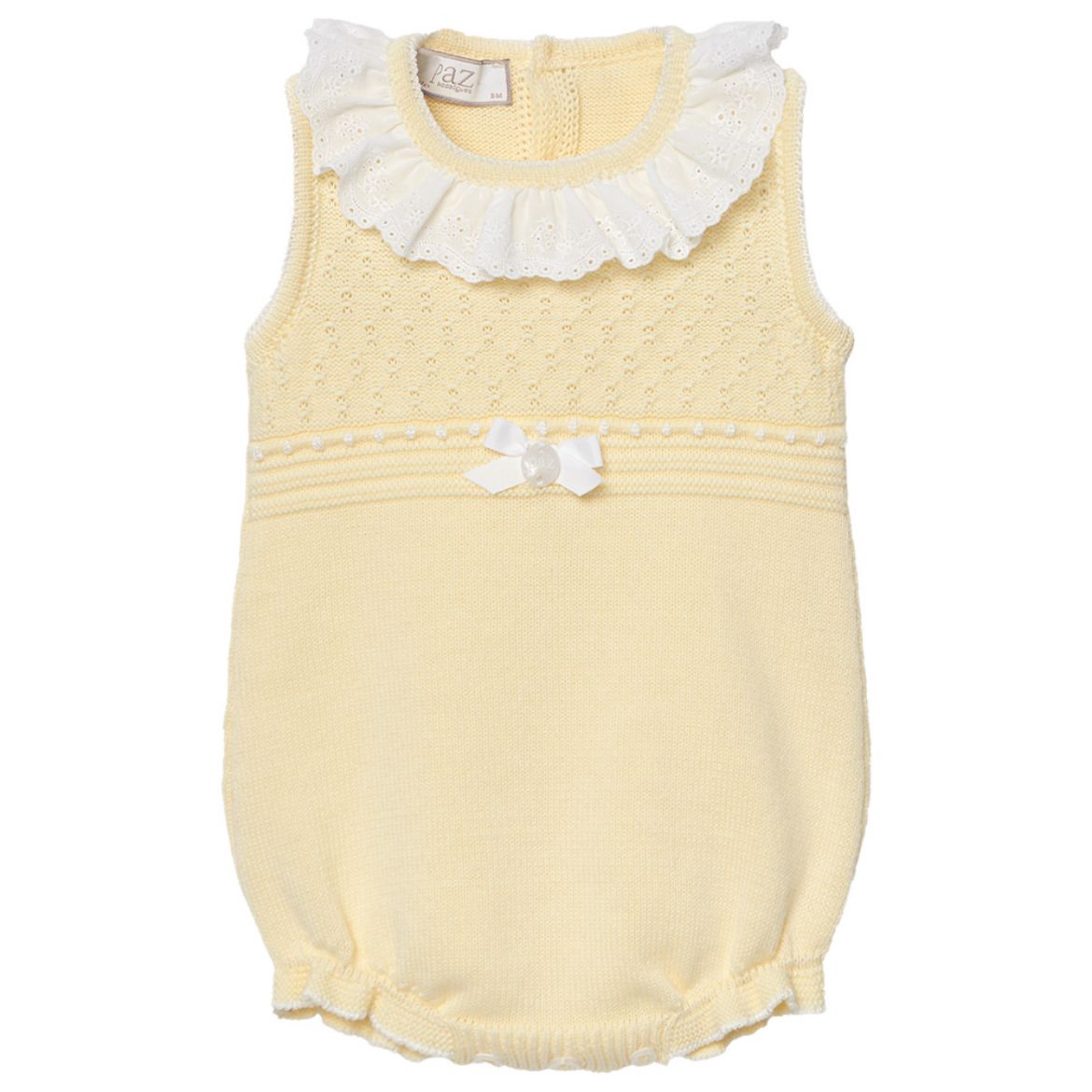 Picture of Paz Rodriguez Yellow Knitted Romper