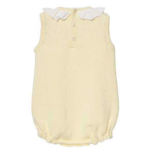 Picture of Paz Rodriguez Yellow Knitted Romper
