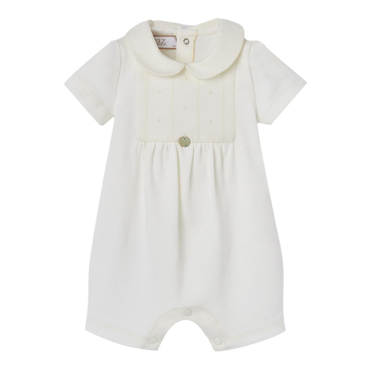 Picture of Paz Rodriguez White Cotton Romper