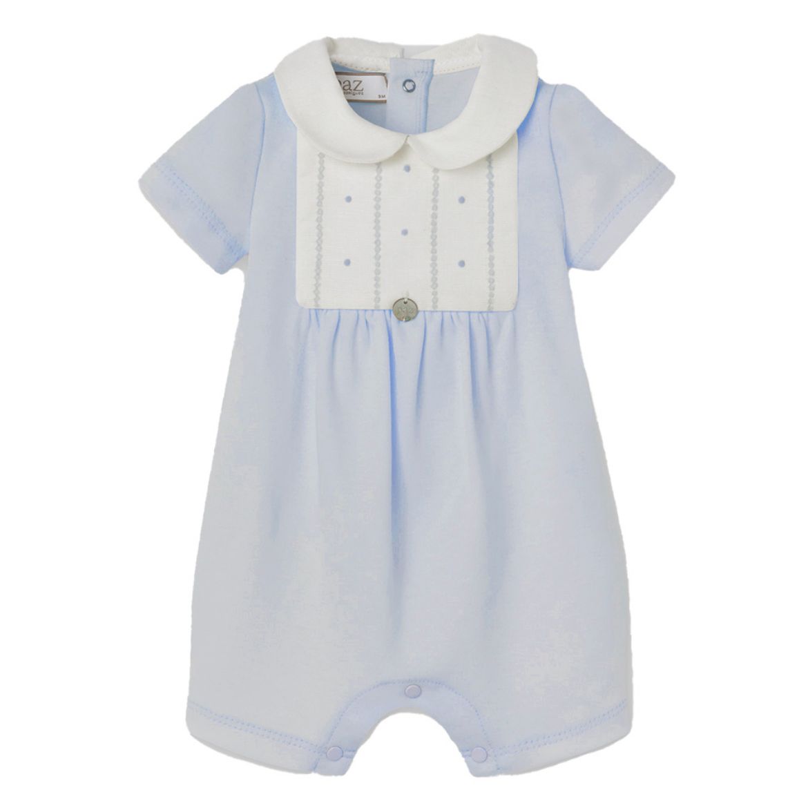 Picture of Paz Rodriguez Blue Cotton Romper