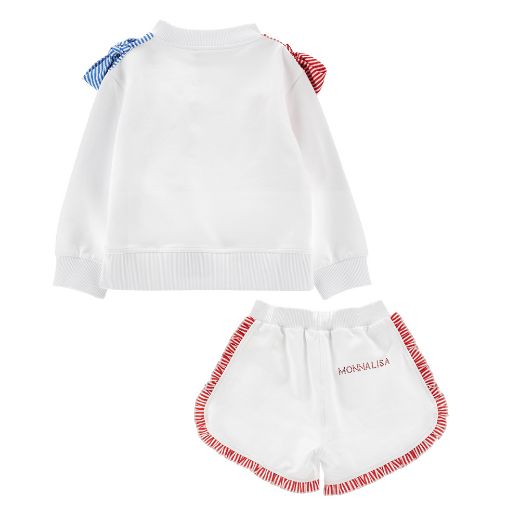 Picture of Monnalisa Hello Kitty White Jumper & Short Set