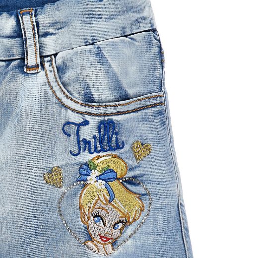 Picture of Monnalisa White T-Shirt & Denim Lemon Short Set