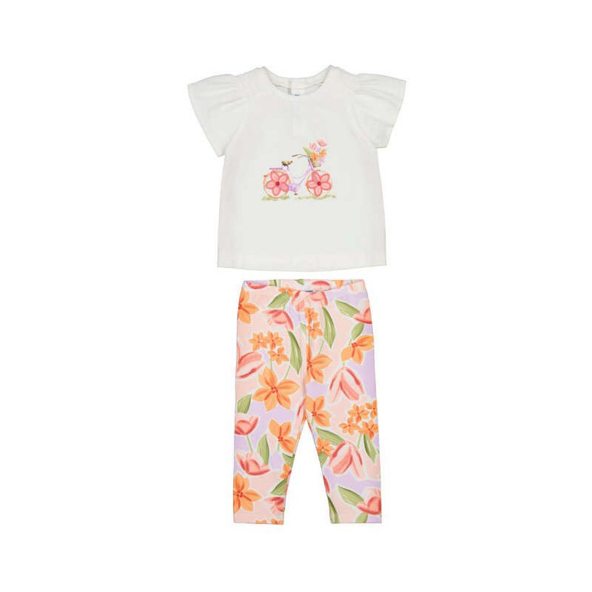 Picture of Mayoral Girls Flower Leggings Set
