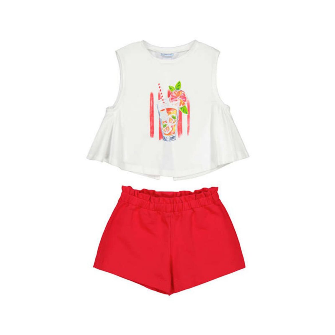 Picture of Mayoral Girls Red Short Set