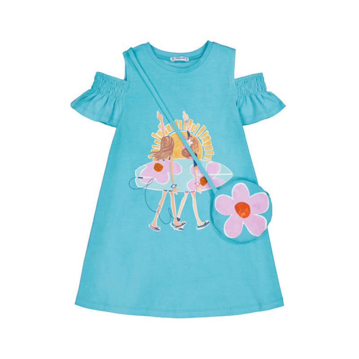 Picture of Mayoral Girls Blue Bag Dress