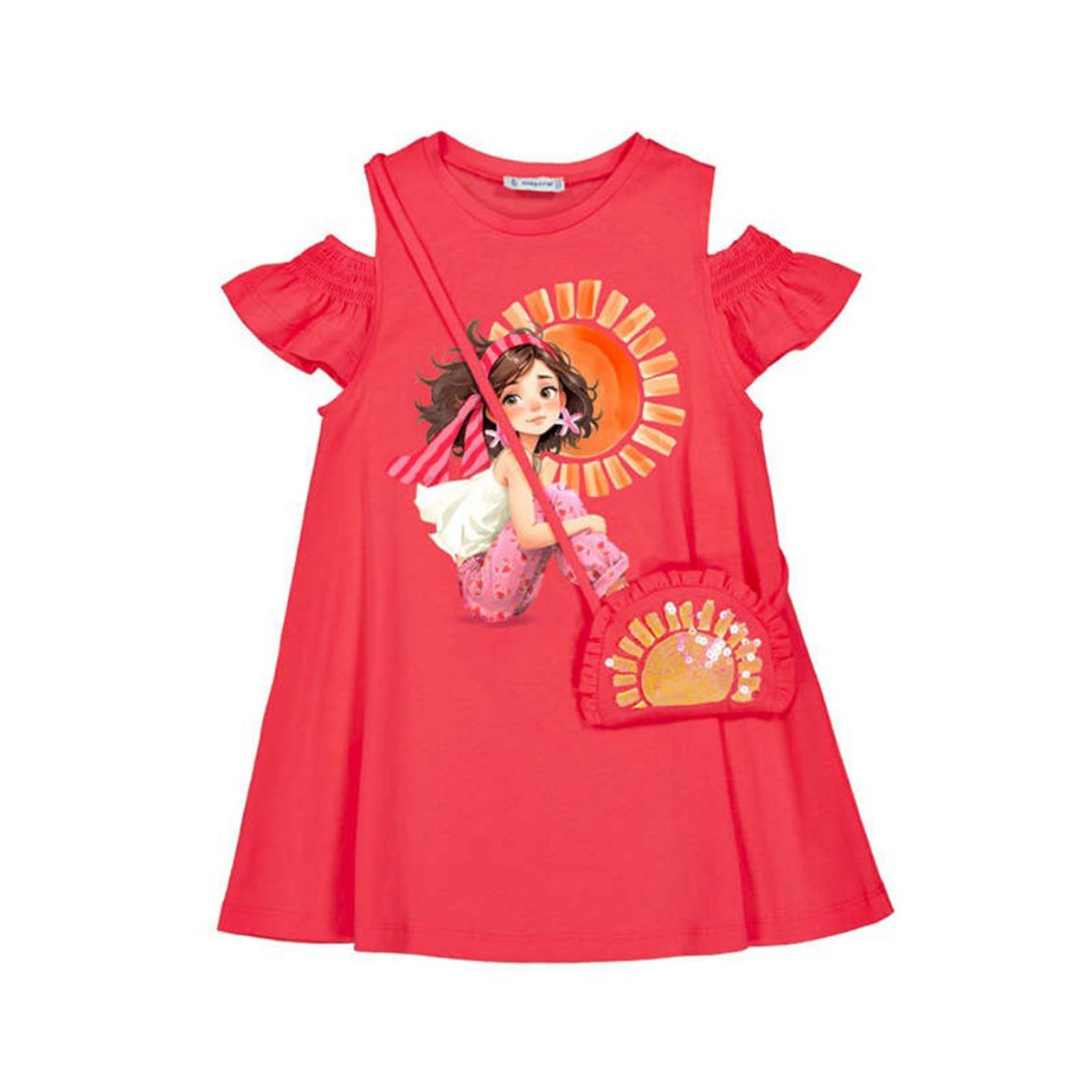 Picture of Mayoral Girls Pink Bag Dress