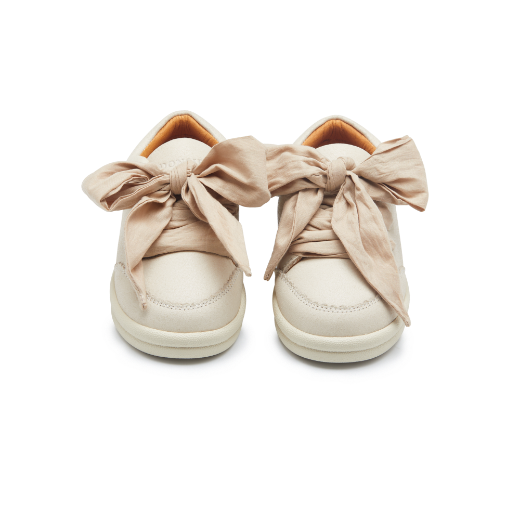 Picture of Donsje Lexley Cream Leather Trainers