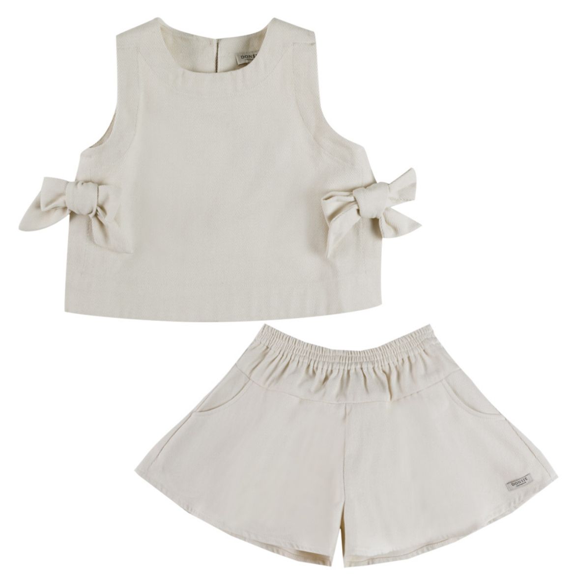 Picture of Donsje Veeri Cream Top & Mazena Short Set
