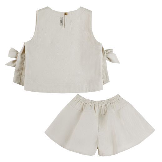 Picture of Donsje Veeri Cream Top & Mazena Short Set