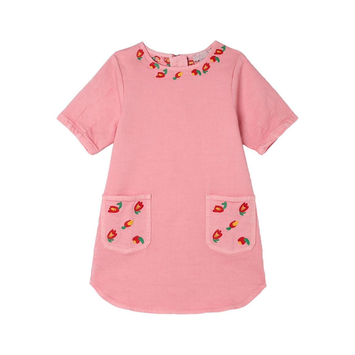 Picture of Stella Mc Cartney Girls Pink Denim Dress