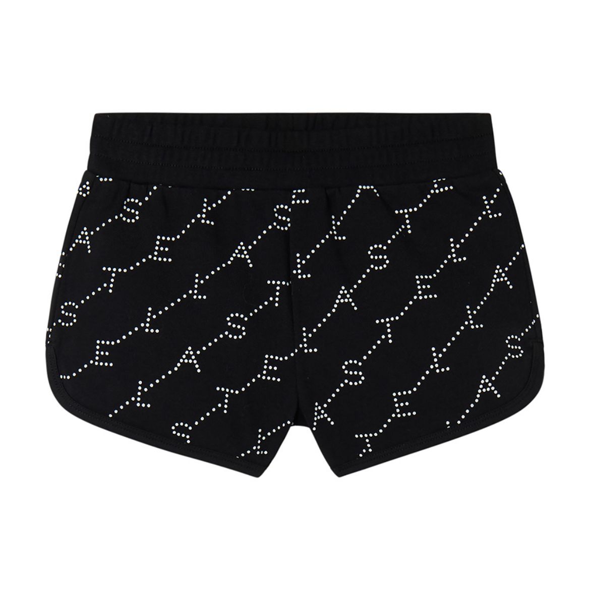Picture of Stella Mc Cartney Girls Black & White Logo Shorts
