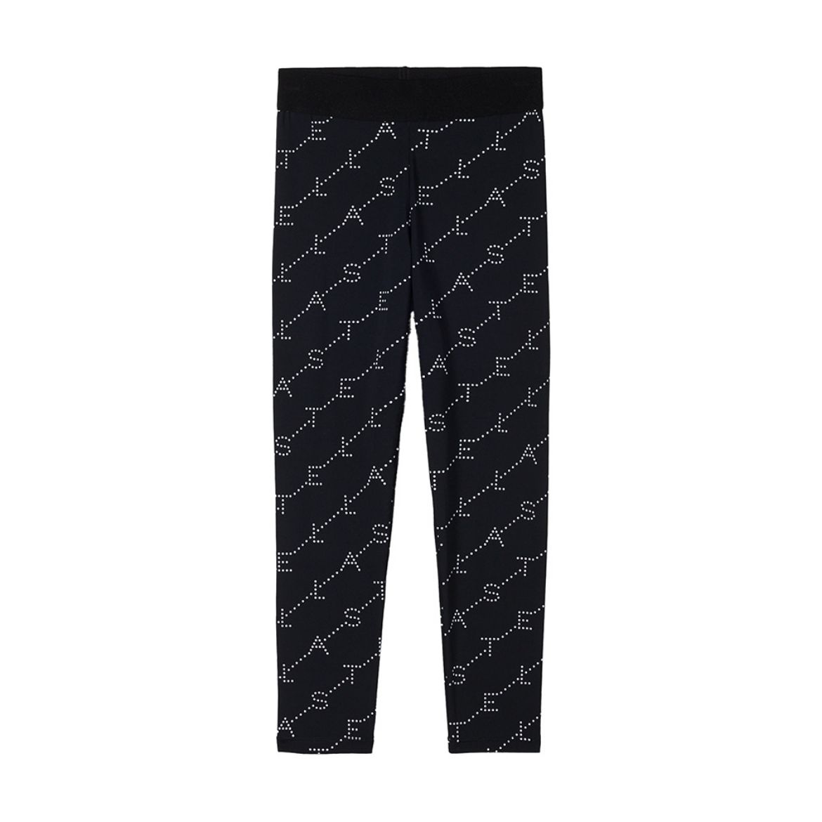 Picture of Stella Mc Cartney Girls Black & White Logo Leggings