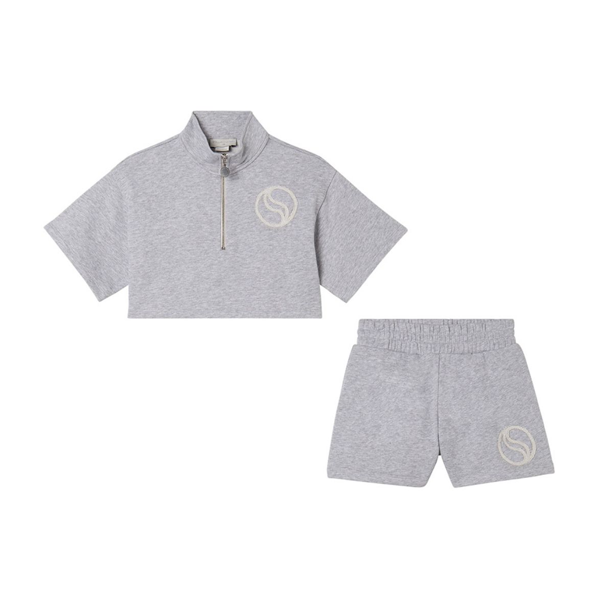 Picture of Stella Mc Cartney Girls Grey Jumper & Short Set