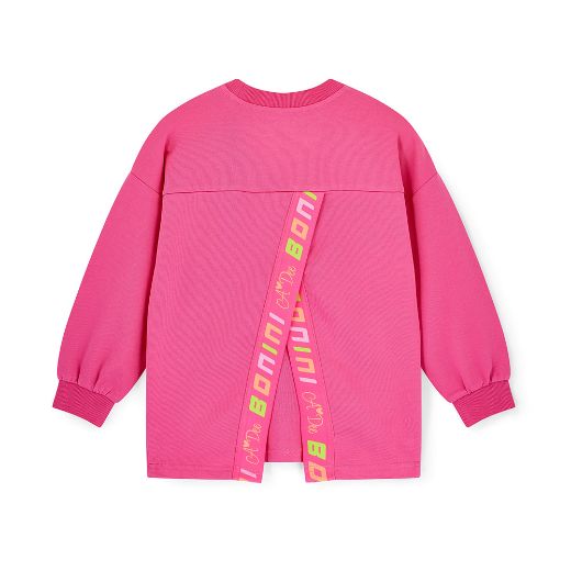 Picture of Bonini Bright Pink Logo Jumper with Detail