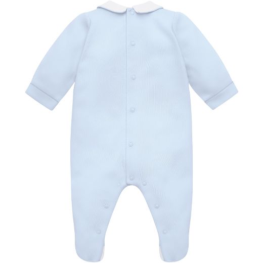 Picture of Emile Et Rose Boys Blue Lionel Babygrow with Hat