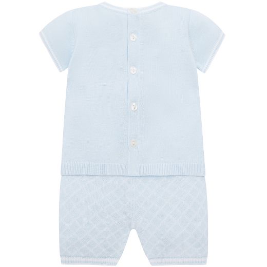 Picture of Emile Et Rose Boys Blue Lennox Knitted 2 Piece Set