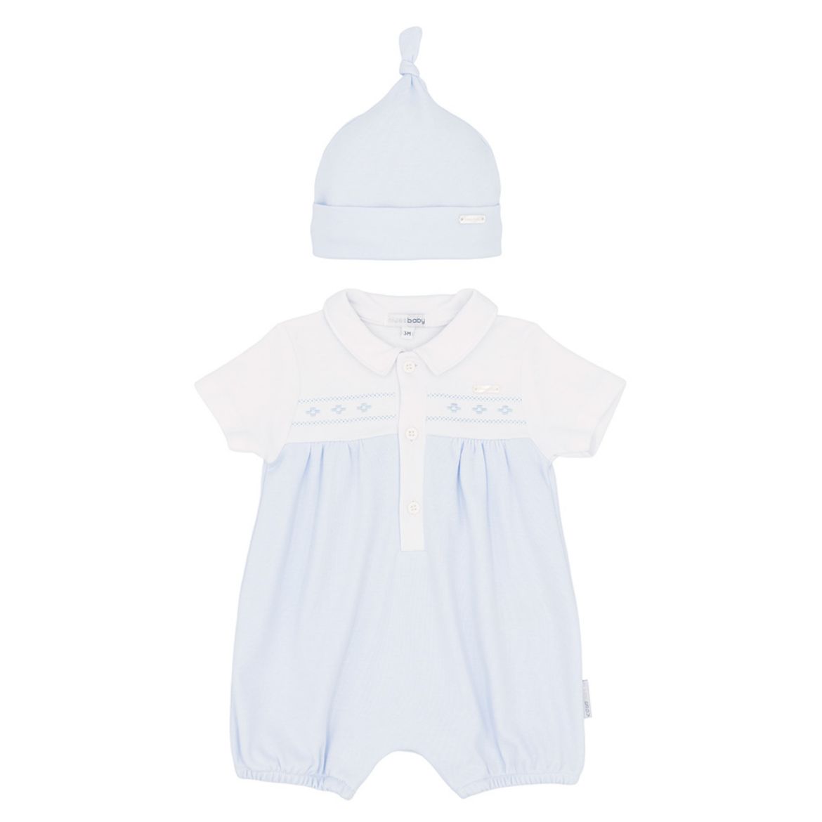 Picture of Blues Baby Blue Romper with Hat