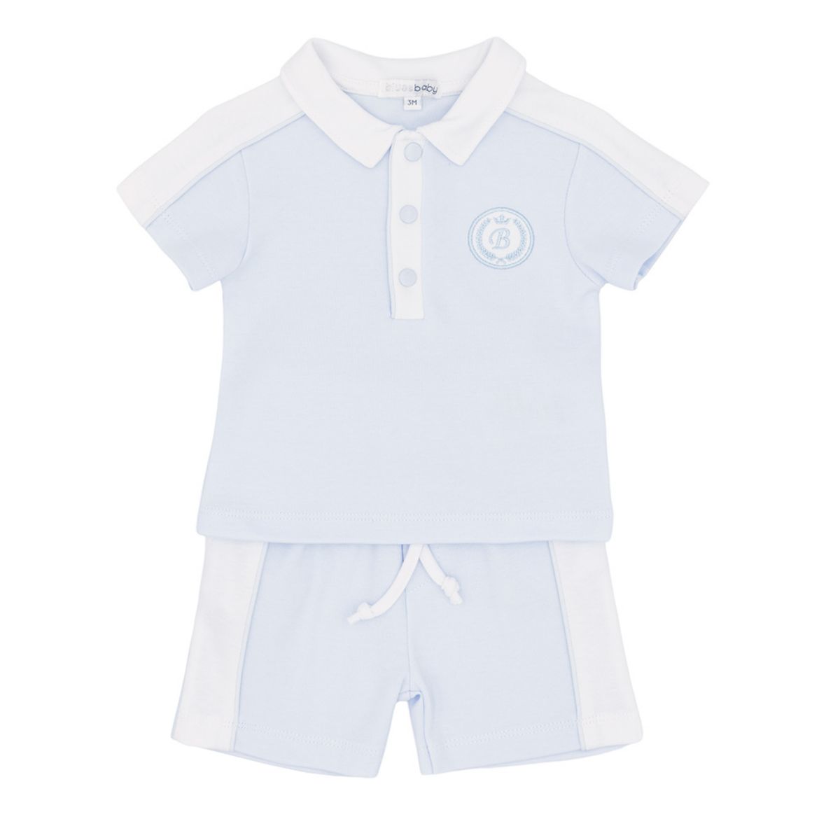 Picture of Blues Baby Blue Polo Short Set