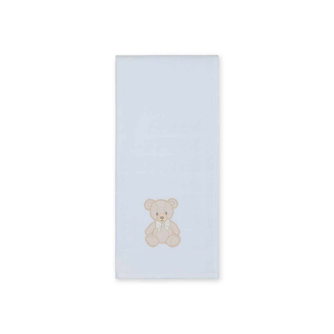 Picture of Baby Gi Blue Teddy Muslin Blanket