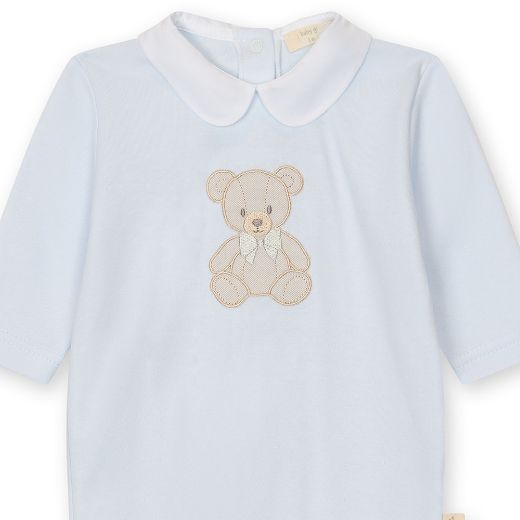 Picture of Baby Gi Blue Teddy Babygrow