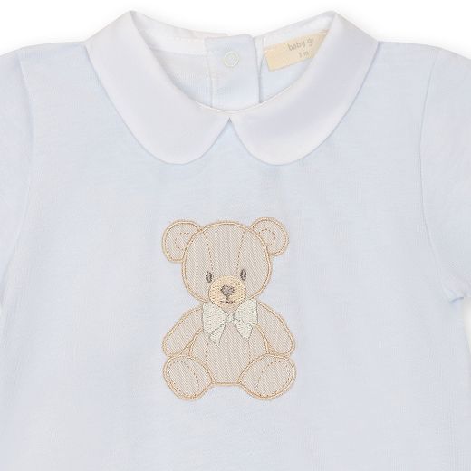 Picture of Baby Gi Blue Teddy Short Romper