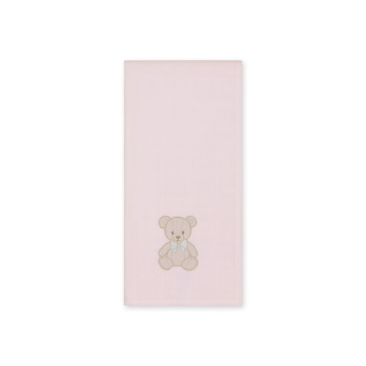 Picture of Baby Gi Pink Teddy Muslin Blanket